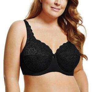 Elila 2311 Full‎ Coverage Stretch Lace Underwire Bra in 42K